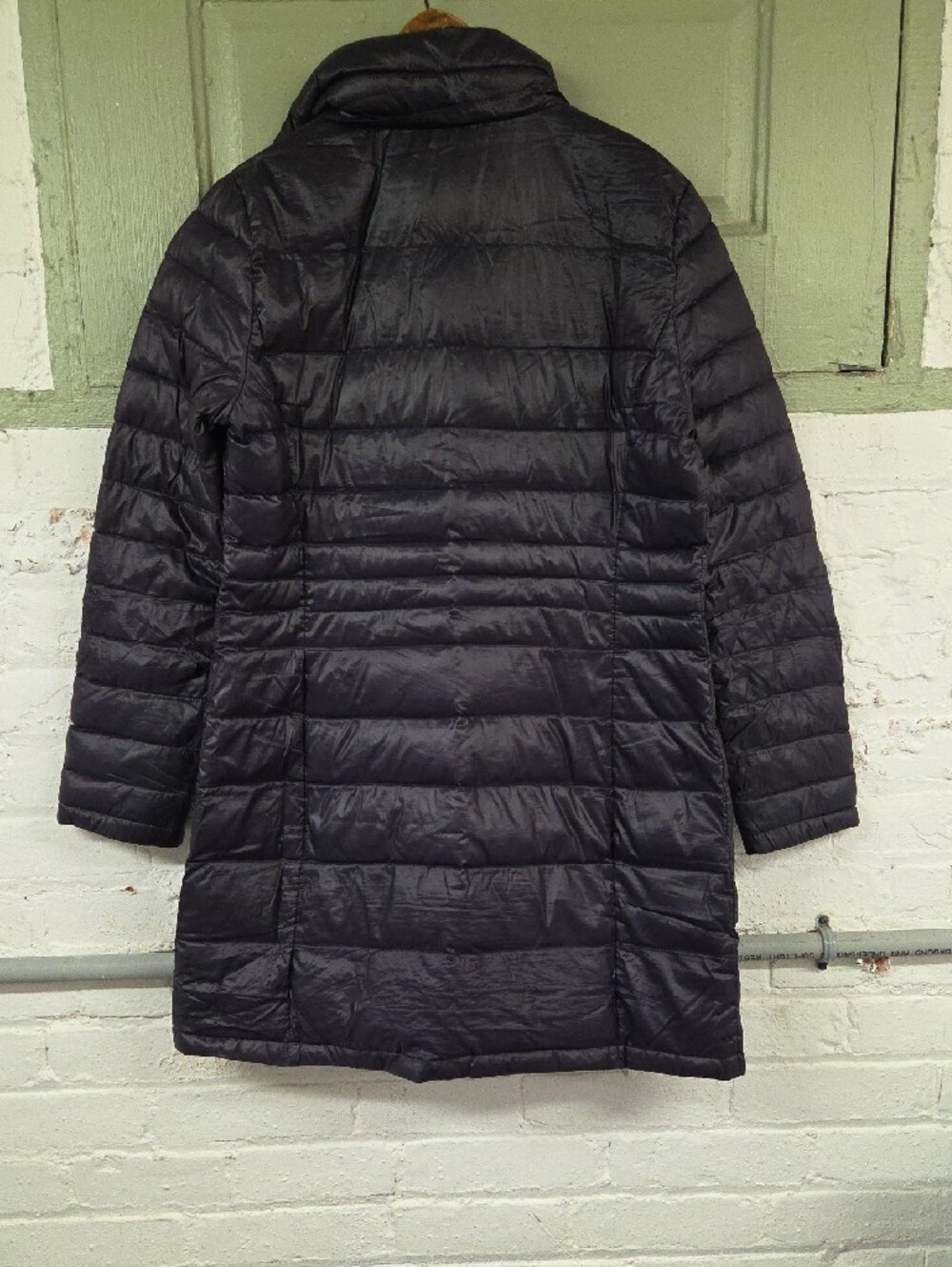Andrew Marc Women's Black Quilted Long Puffer Jacket Sz Med Down - Picture 6 of 7